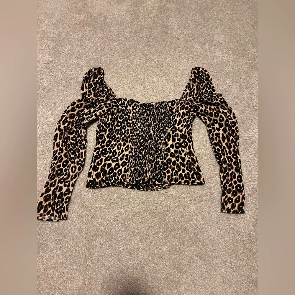 Reformation Demi Top Leopard NWT